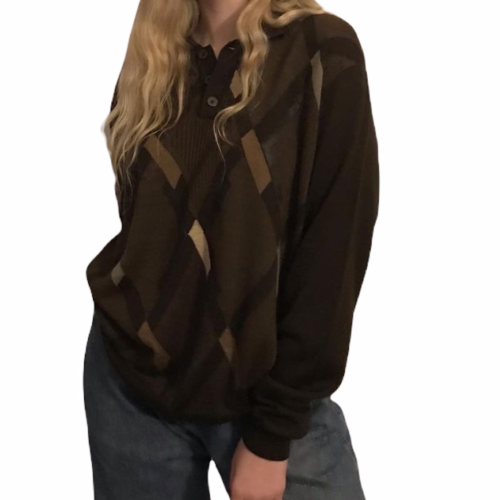 Brown long sleeve cardigan